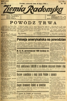 Ziemia Radomska, 1934, R. 7, nr 168