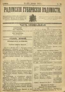 Radomskiâ Gubernskiâ Vĕdomosti, 1873, nr 50