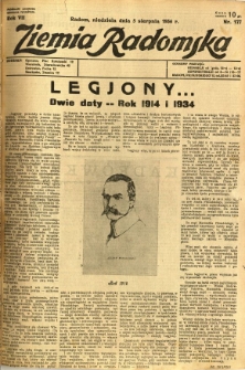 Ziemia Radomska, 1934, R. 7, nr 177