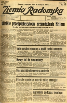 Ziemia Radomska, 1934, R. 7, nr 188