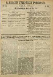 Radomskiâ Gubernskiâ Vĕdomosti, 1889, nr 19, čast́ neofficìal ́naâ