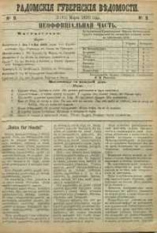 Radomskiâ Gubernskiâ Vĕdomosti, 1890, nr 9, čast́ neofficìal ́naâ
