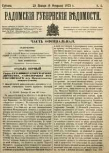 Radomskiâ Gubernskiâ Vĕdomosti, 1875, nr 4