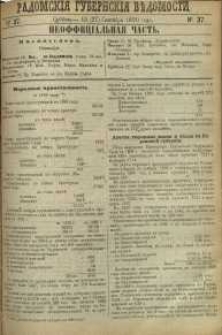 Radomskiâ Gubernskiâ Vĕdomosti, 1890, nr 37, čast́ neofficìal ́naâ