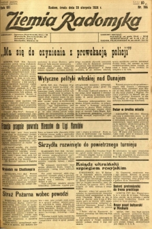 Ziemia Radomska, 1934, R. 7, nr 196