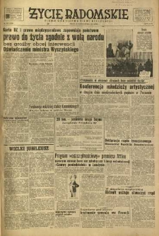 Życie Radomskie, 1949, nr 295