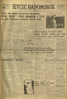 Życie Radomskie, 1949, nr 297