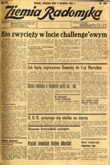 Ziemia Radomska, 1934, R. 7, nr 206