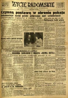 Życie Radomskie, 1950, nr 137
