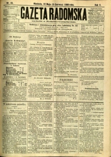 Gazeta Radomska, 1888, R. 5, nr 45