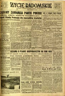 Życie Radomskie, 1951, nr 59