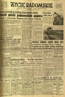 Życie Radomskie, 1951, nr 71