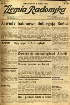 Ziemia Radomska, 1934, R. 7, nr 220