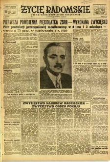 Życie Radomskie, 1951, nr 107
