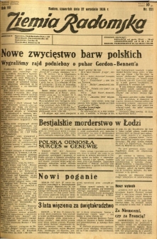 Ziemia Radomska, 1934, R. 7, nr 221