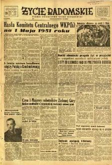 Życie Radomskie, 1951, nr 116