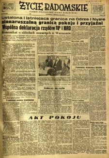 Życie Radomskie, 1950, nr 156