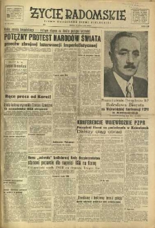 Życie Radomskie, 1950, nr 190