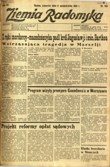 Ziemia Radomska, 1934, R. 7, nr 233