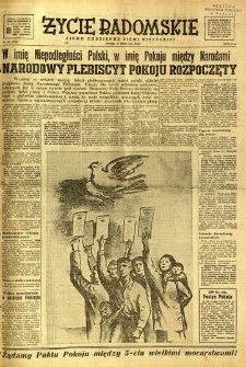 Życie Radomskie, 1951, nr 136