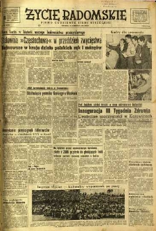 Życie Radomskie, 1951, nr 161