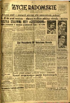 Życie Radomskie, 1951, nr 163
