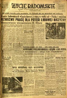 Życie Radomskie, 1951, nr 164