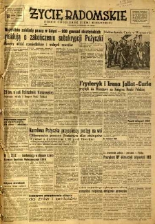 Życie Radomskie, 1951, nr 177