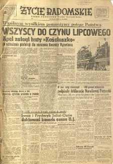 Życie Radomskie, 1951, nr 178