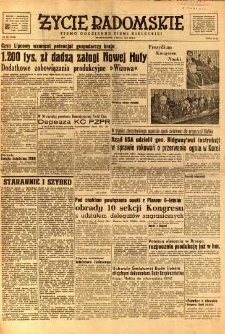 Życie Radomskie, 1951, nr 181