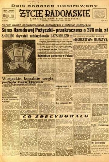 Życie Radomskie, 1951, nr 187