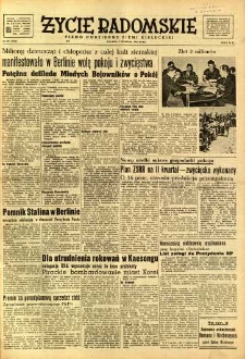 Życie Radomskie, 1951, nr 212