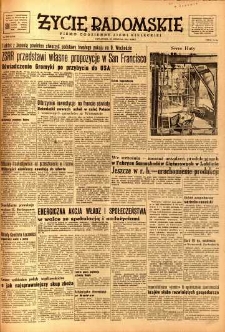 Życie Radomskie, 1951, nr 232