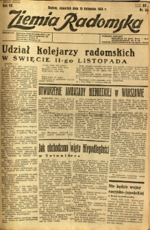 Ziemia Radomska, 1934, R. 7, nr 262