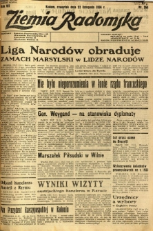 Ziemia Radomska, 1934, R. 7, nr 268