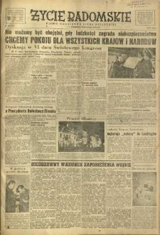 Życie Radomskie, 1950, nr 323