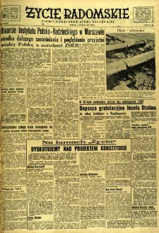 Życie Radomskie, 1952, nr 29