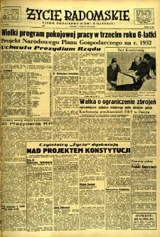 Życie Radomskie, 1952, nr 31
