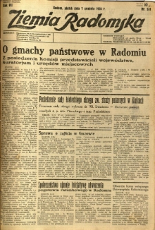 Ziemia Radomska, 1934, R. 7, nr 281
