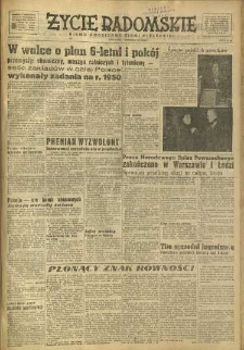 Życie Radomskie, 1950, nr 337