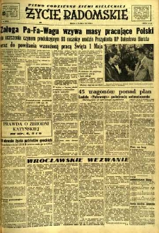 Życie Radomskie, 1952, nr 56