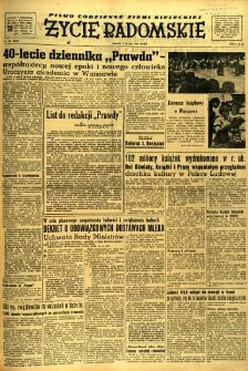 Życie Radomskie, 1952, nr 109