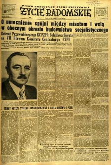Życie Radomskie, 1952, nr 148