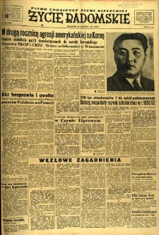 Życie Radomskie, 1952, nr 152
