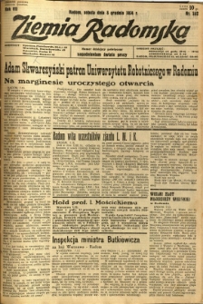 Ziemia Radomska, 1934, R. 7, nr 282