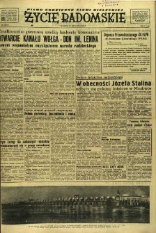 Życie Radomskie, 1952, nr 180