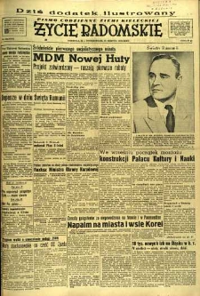 Życie Radomskie, 1952, nr 203