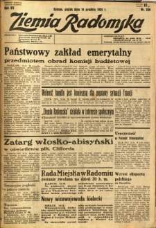 Ziemia Radomska, 1934, R. 7, nr 286