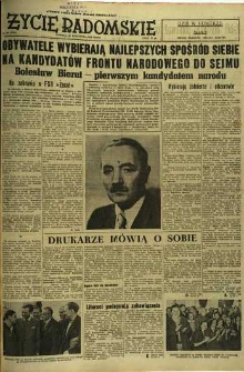 Życie Radomskie, 1952, nr 226