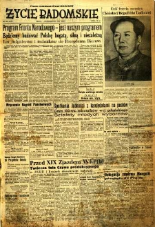 Życie Radomskie, 1952, nr 235